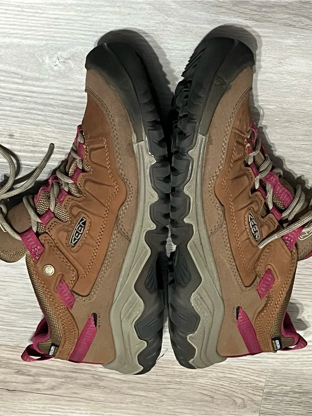 Keen Women's Brown and Magenta Trail Shoe